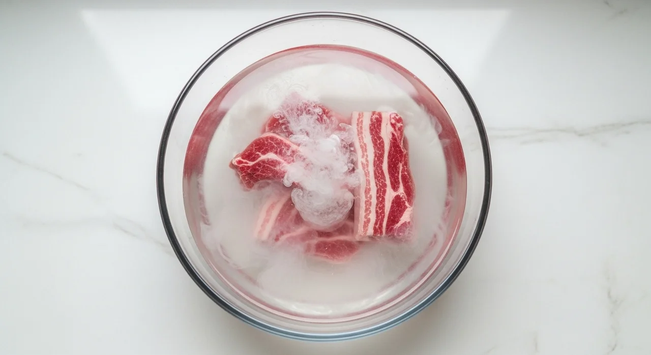 핏물 제거 시간 및 효율 비교