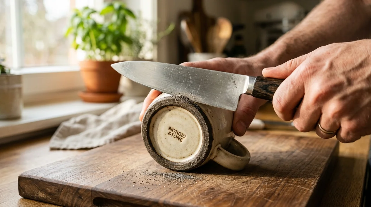 칼갈이 없을 때 무뎌진 칼 가는 법, 집에서 5분 만에 해결하기