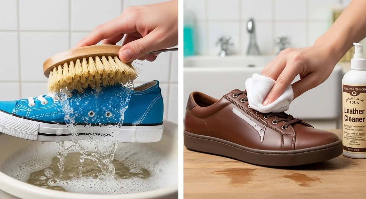 가죽 운동화와 캔버스화, 관리법이 다르다?