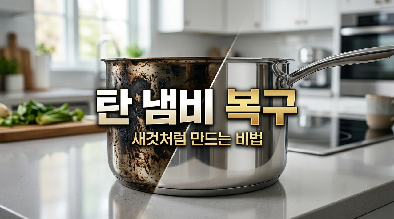 새까맣게 탄 냄비 닦는 법, 힘 안 들이고 새것처럼 만드는 비결 3가지