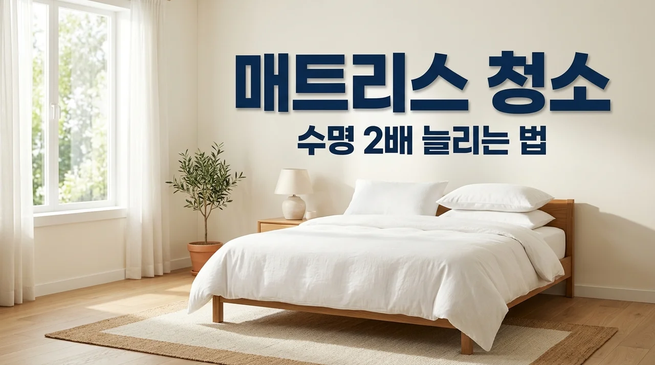 침대 매트리스 청소법: 얼룩 제거부터 수명 늘리는 관리 꿀팁 총정리