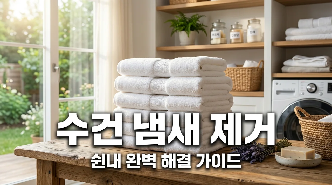 수건 쉰내 없애는 법! 과탄산소다로 냄새 완벽 제거하는 꿀팁 5가지