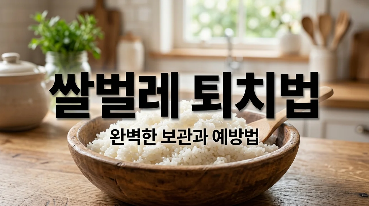 쌀벌레 없애는 법 총정리! 생긴 쌀 먹어도 될까? 확실한 예방법