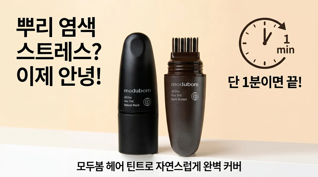 뿌염 스트레스 끝! 모두봄 헤어틴트로 1분 만에 감쪽같이 커버
