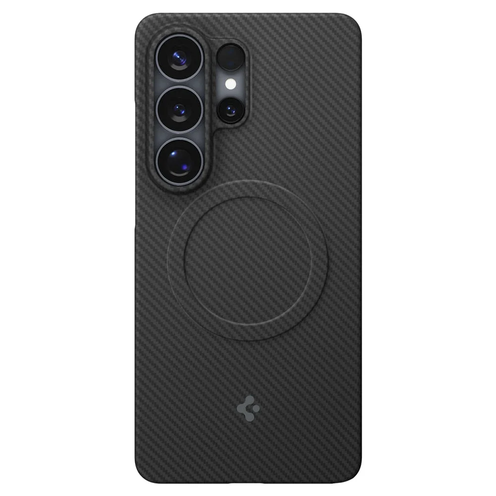 Qi2 25W 인증 갤럭시 맥세이프 케이스 초슬림 카본 에어스킨아라미드 맥핏 갤럭시S26 울트라, 아라미드, 블랙 상세 이미지 4