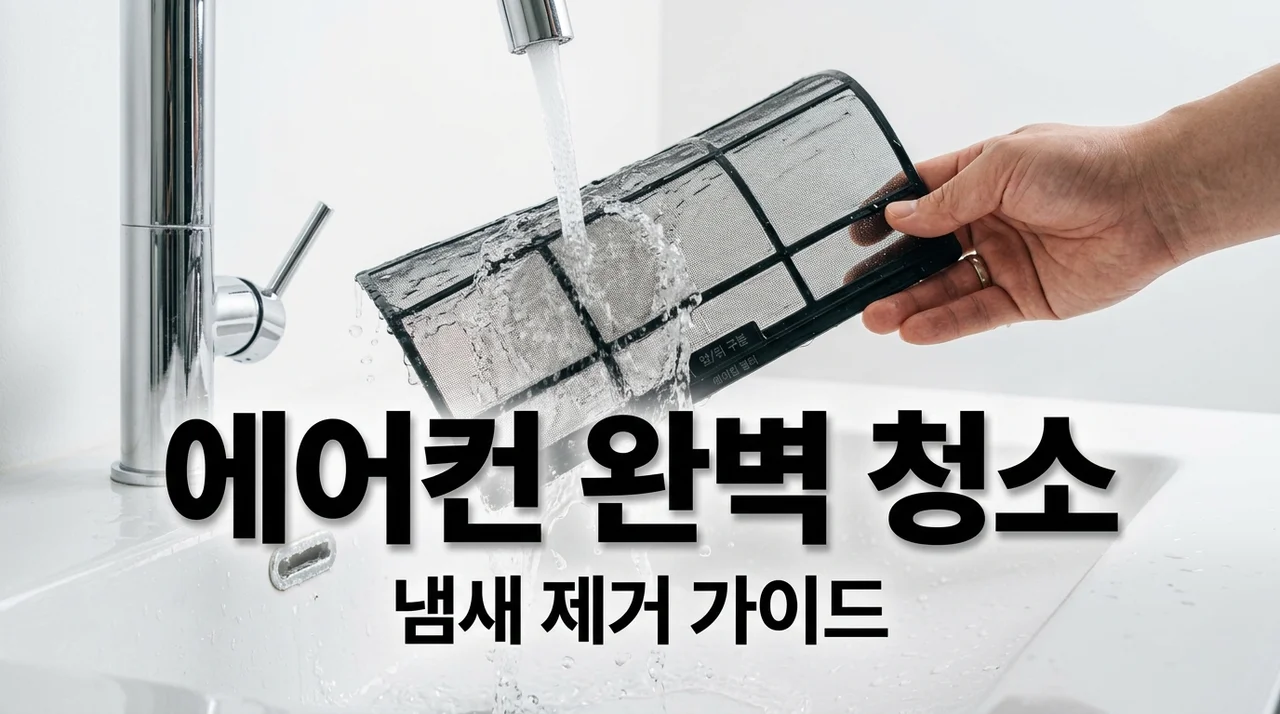 에어컨 필터 청소 및 냄새 제거, 5분 만에 해결하는 완벽 가이드