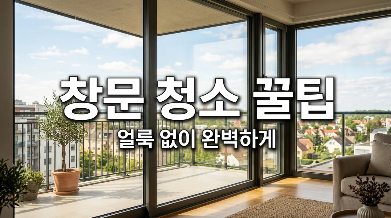 아파트 베란다 유리창 닦는 꿀팁, 전문가급으로 깨끗하게 청소하기