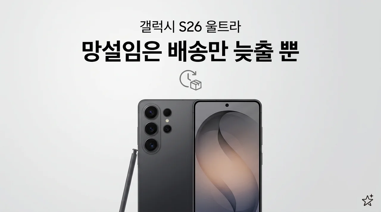 갤럭시 S26 울트라, 고민하면 배송만 늦어지는 이유