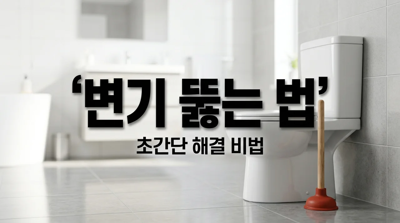 변기 막혔을 때 뚫는 법, 집에서 5분 만에 해결하는 꿀팁