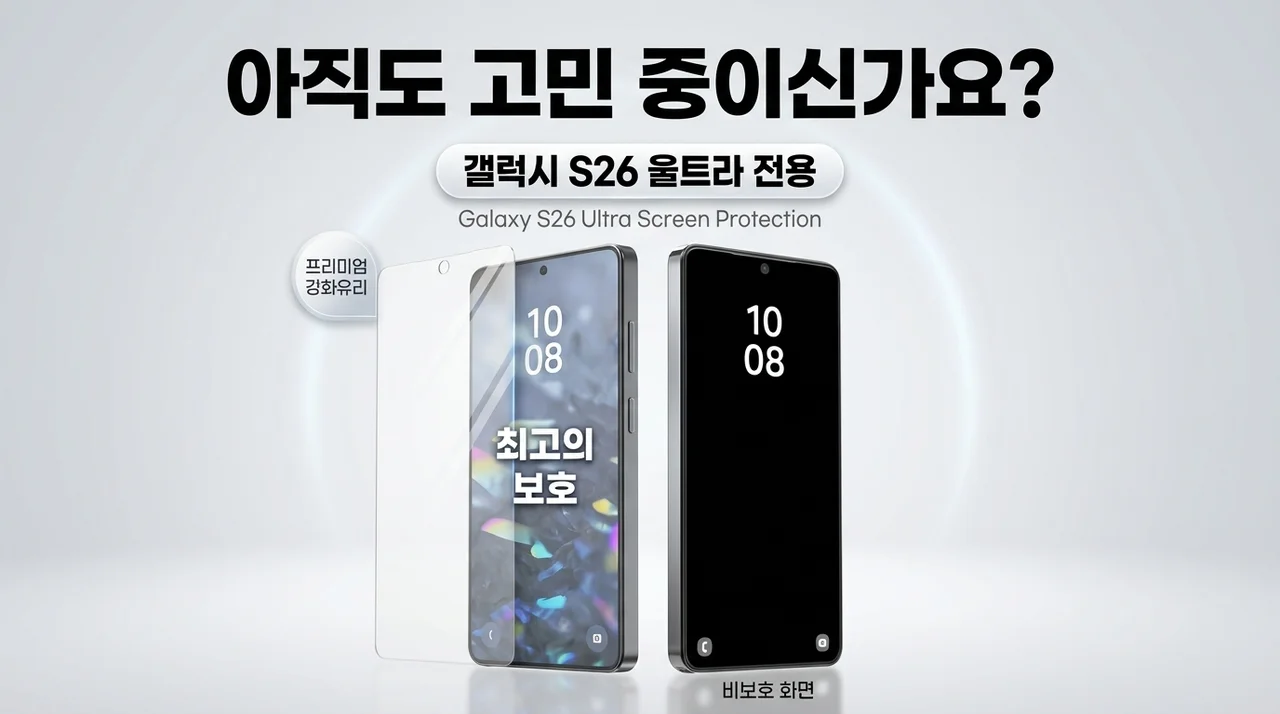 갤럭시 S26 울트라 액정 보호, 아직도 고민하세요?