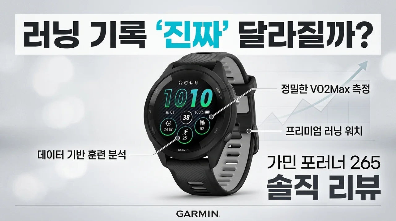 러닝 기록이 달라진다, 가민 포러너 265 솔직 사용기
