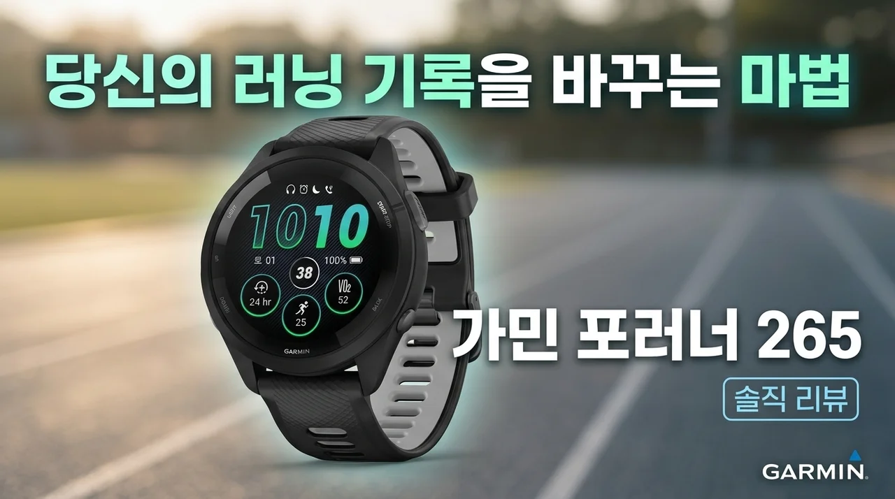 러닝 기록이 달라지는 마법, 가민 포러너 265 솔직 후기