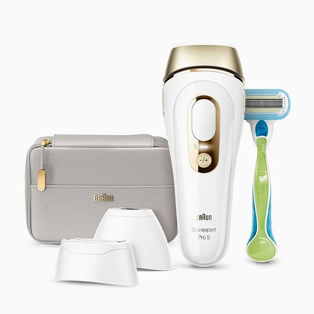 BRAUN 실크 엑스퍼트 프로 파이브 IPL 제모 의료기기 세트, PL5257/6031