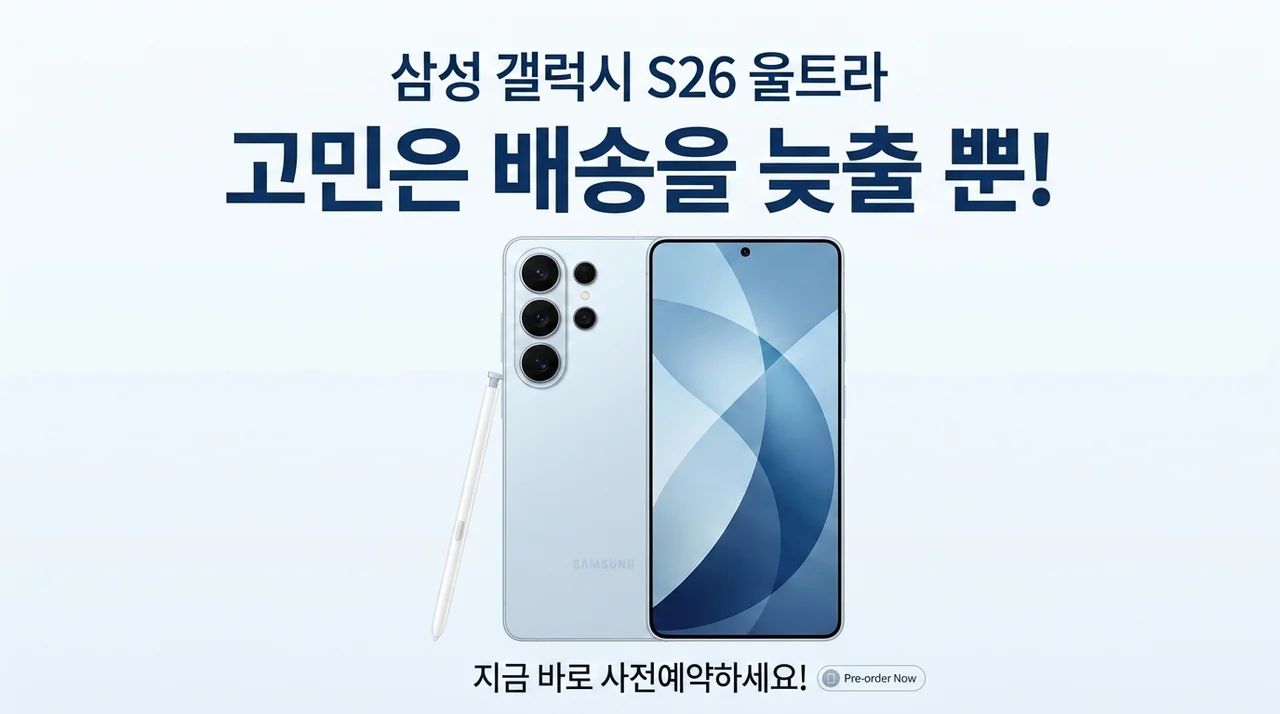 갤럭시 S26 울트라, 고민하면 배송만 늦어지는 이유