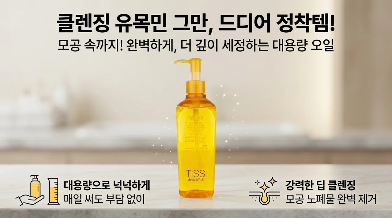 클렌징 유목민 끝, 모공 속까지 싹 비우는 대용량 꿀템