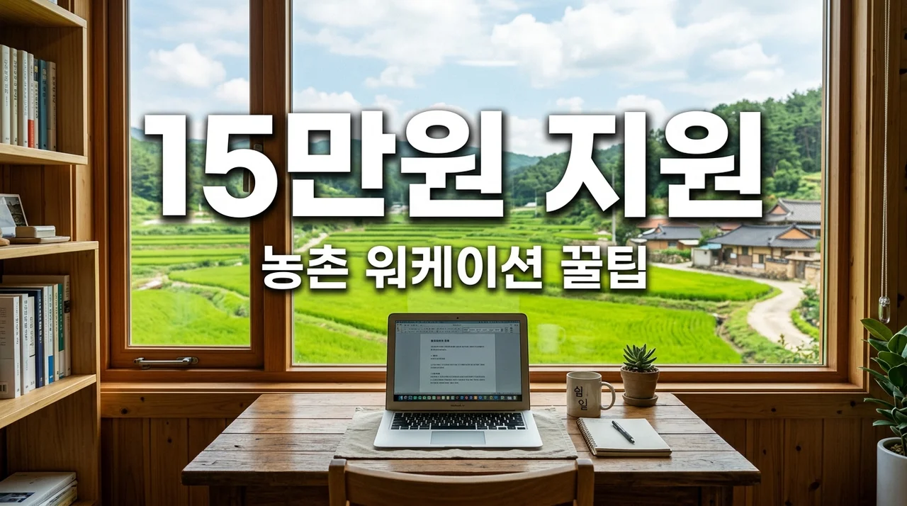 2박 3일 가면 15만원 입금? 직장인 프리랜서 주목 농촌 워케이션 혜택