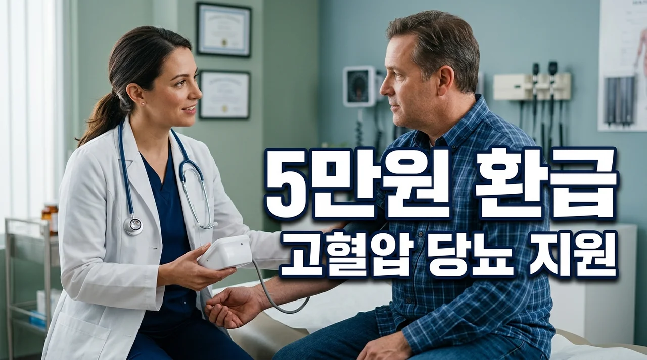 검사비 최대 5만원 환급! 고혈압 당뇨 합병증 검사비 지원 신청법