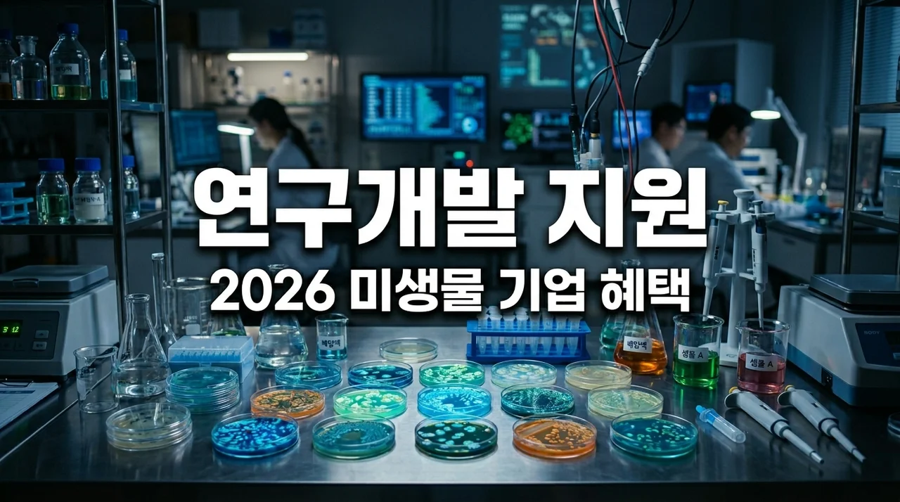 2026 미생물 기업 R&D 비용 절감: 효능검증 및 품질검사 지원 혜택 총정리