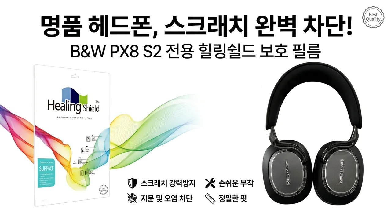 바워스앤윌킨스 PX8 S2 보호필름, 고가 헤드폰 기스 방지 꿀팁