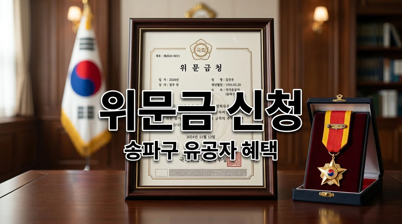 송파구 명절 2만원, 6월 3만원 유공자 위문금 신청 꿀팁