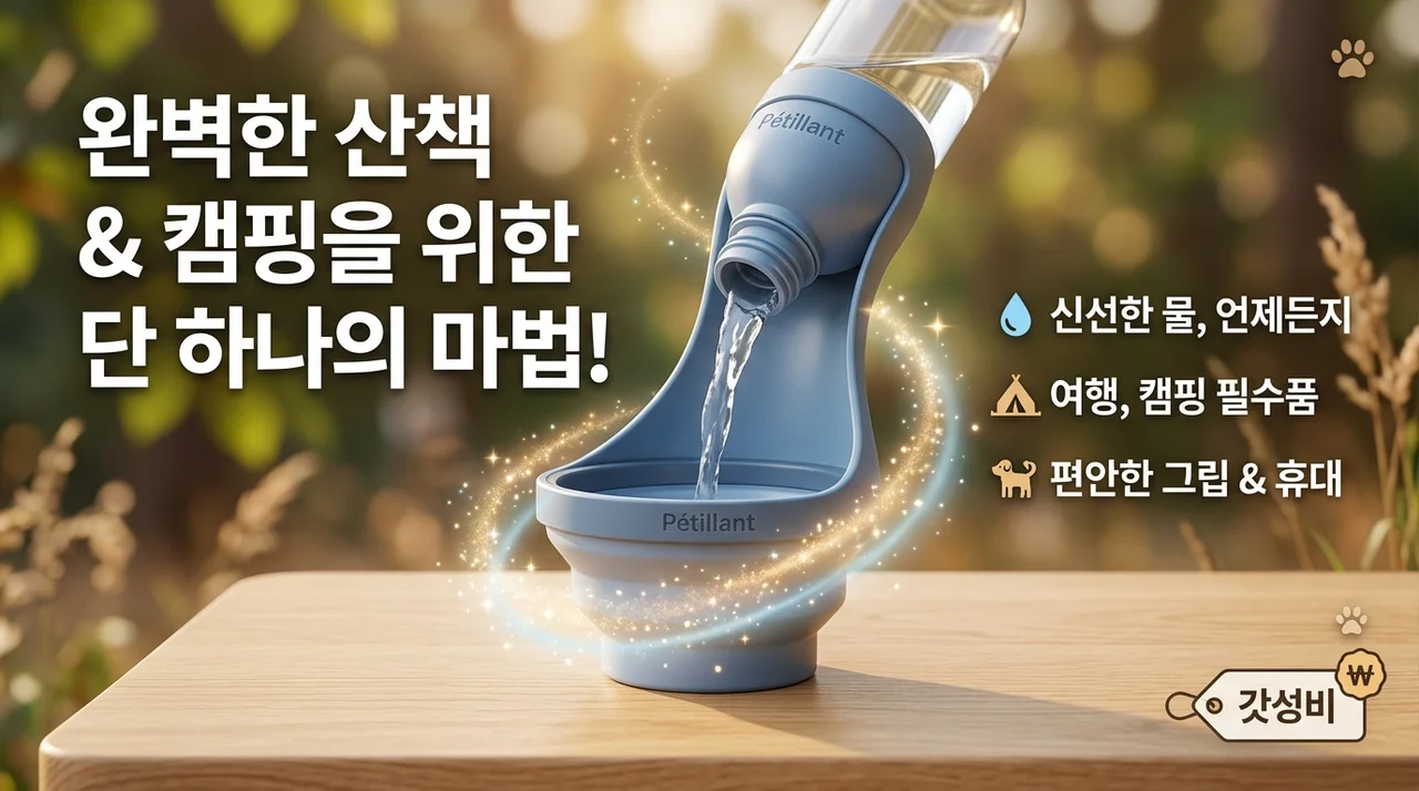 강아지 산책과 캠핑이 180도 바뀌는 마법의 꿀템