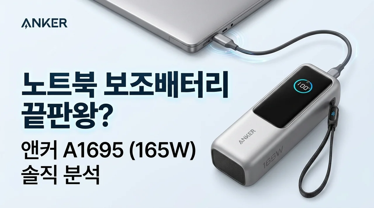 앤커 랩탑 파워뱅크 A1695, 노트북 보조배터리 끝판왕일까?