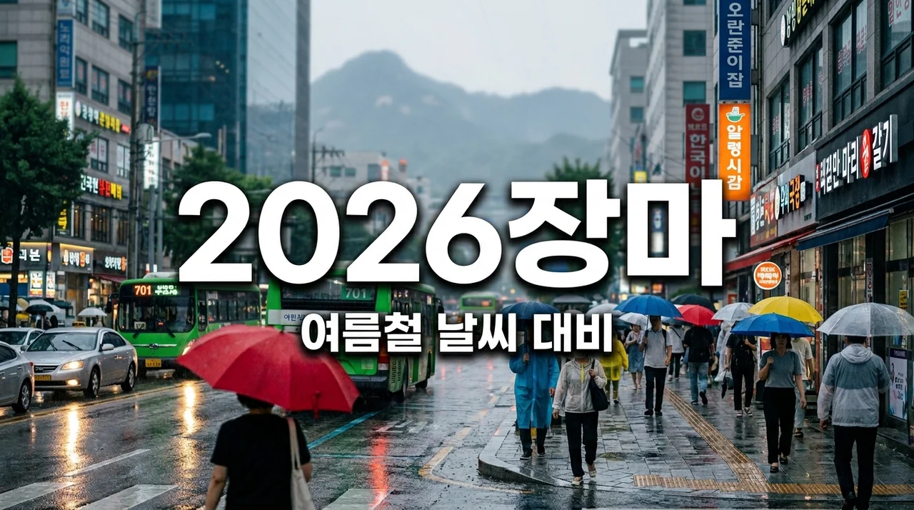 2026년 장마기간 언제부터일까? 올해 날씨 변화와 대비법