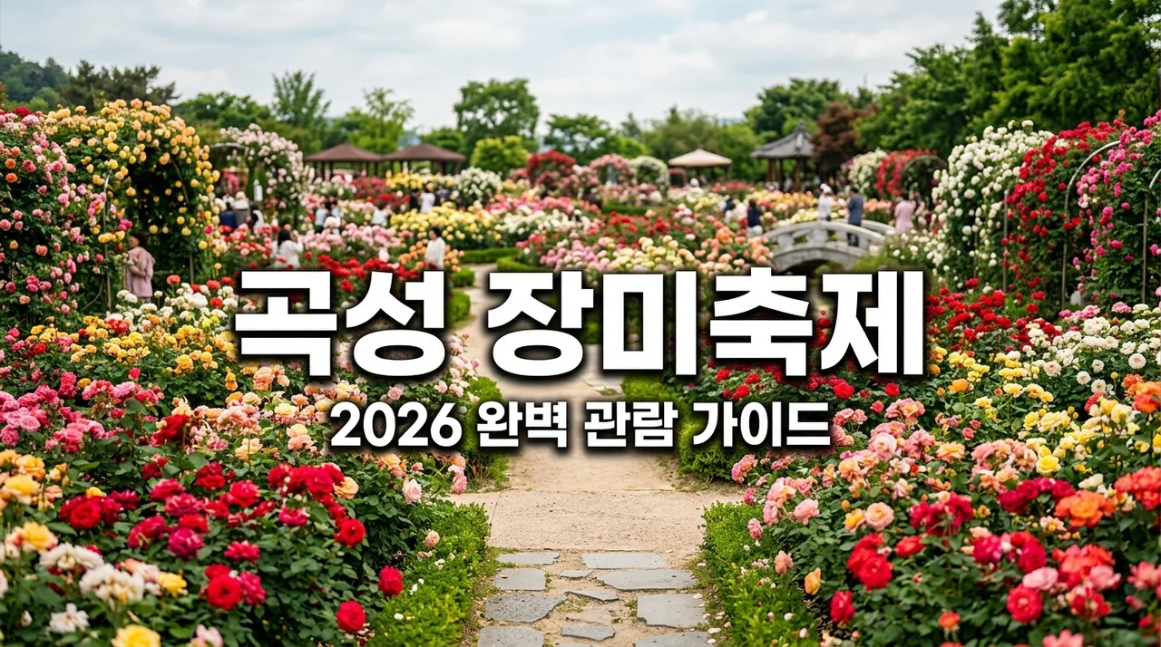 곡성 장미축제 2026 완벽 가이드: 일정, 주차, 인생샷 명당까지