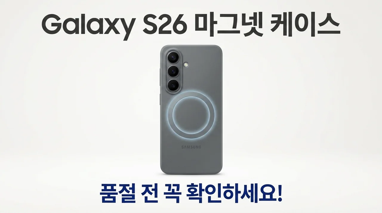 Galaxy S26 마그넷 케이스, 품절 전 꼭 확인하세요