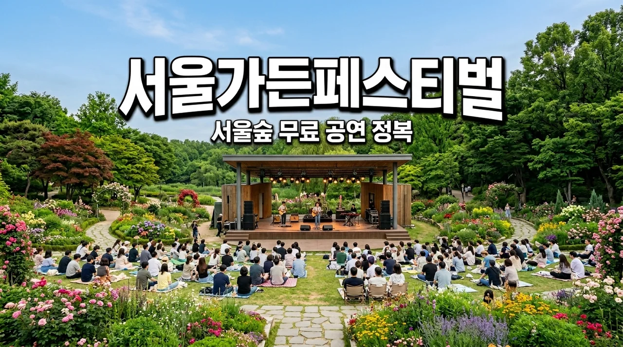 2026 서울가든페스티벌 라인업 예약 방법! 서울숲 무료 공연 완벽 가이드