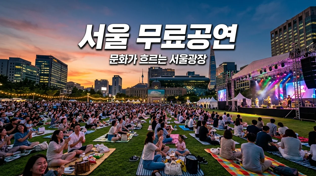 문화가 흐르는 서울광장 2026 라인업 및 일정: 무료 공연 200% 즐기는 꿀팁
