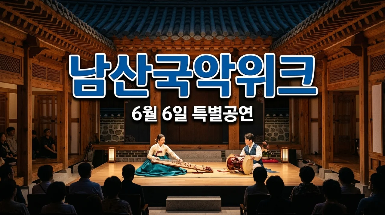 서울남산국악당 국악위크 특별공연 6월 6일 일정 및 예약 방법 총정리