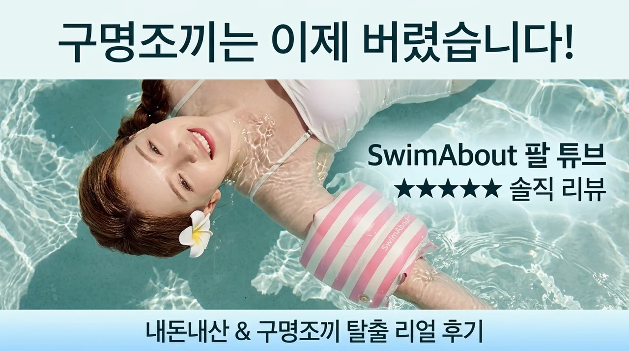 구명조끼 버리게 만든 스윔어바웃 스트라이프 암튜브 솔직후기