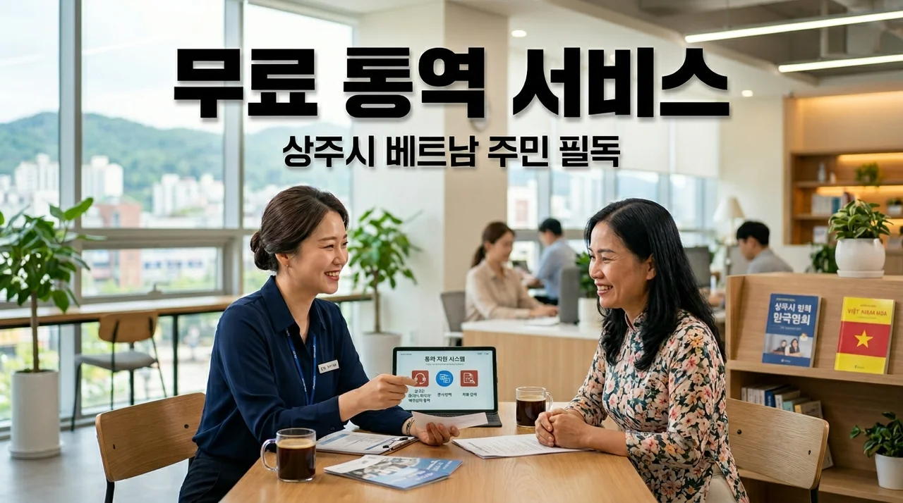 상주시 베트남 주민 무료 통역 서비스 신청 방법! 병원·관공서 소통 고민 해결