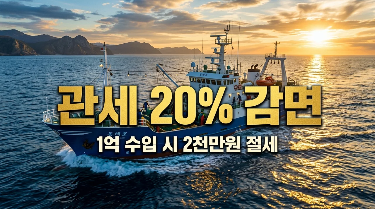 원양어업 해외합작 수산물 관세 감면 신청방법: 1억 수입 시 2천만원 절세 꿀팁