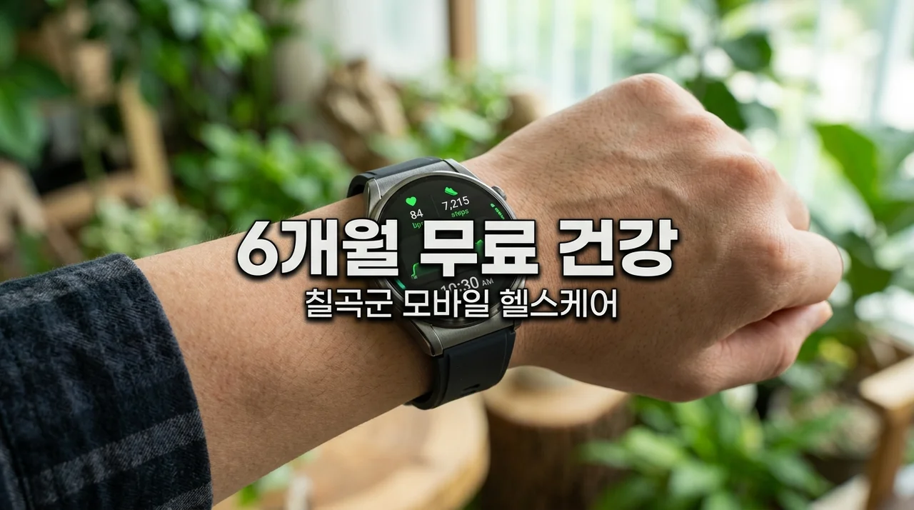 칠곡군 모바일 헬스케어 신청 방법! 6개월 무료 건강 관리와 스마트워치 받기