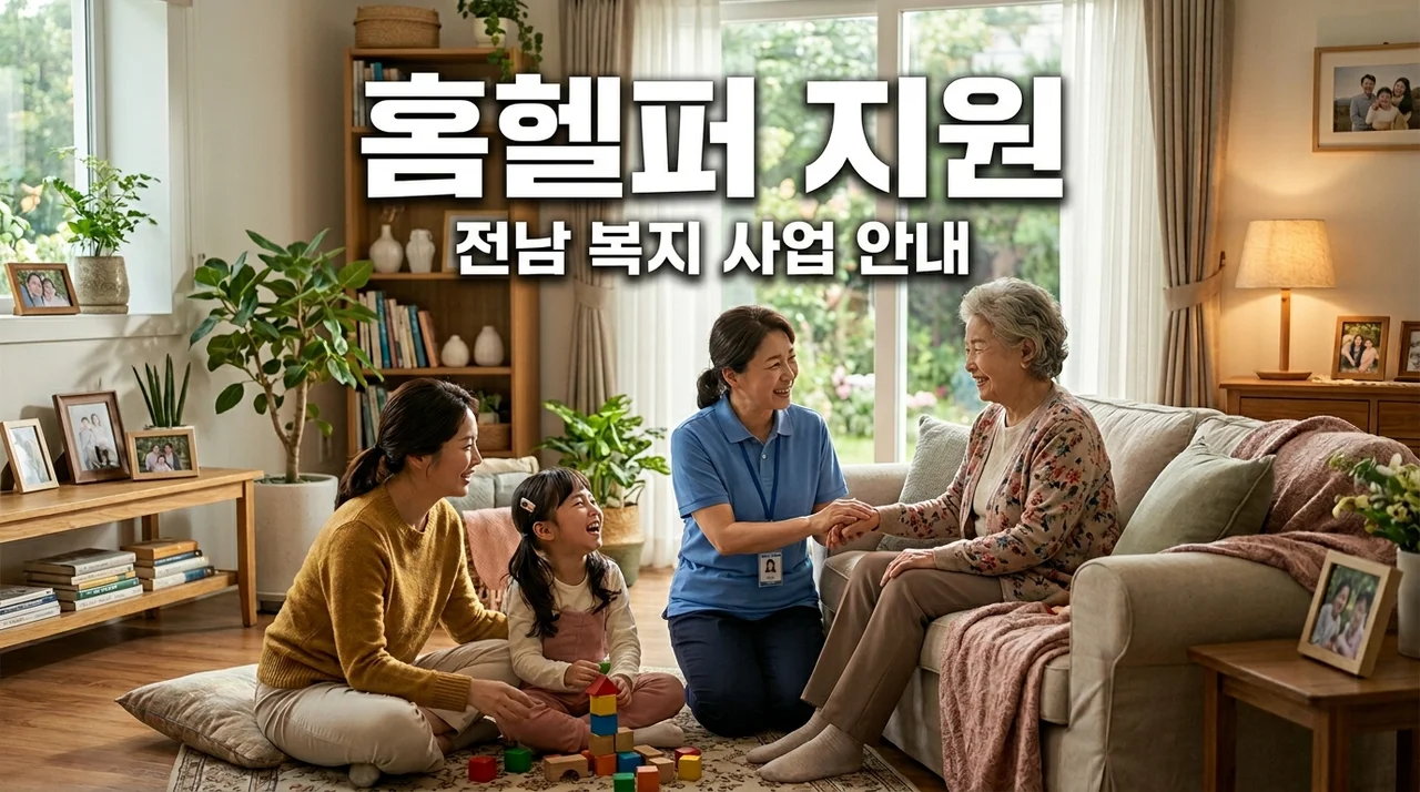 전남 장애인가정 홈헬퍼 서비스 지원 대상 및 신청방법 총정리