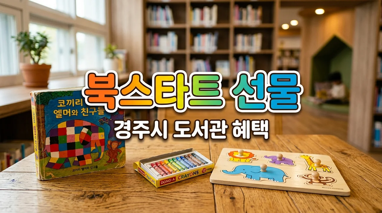 경주시 북스타트 혜택: 도서관 가입만으로 그림책과 선물이?