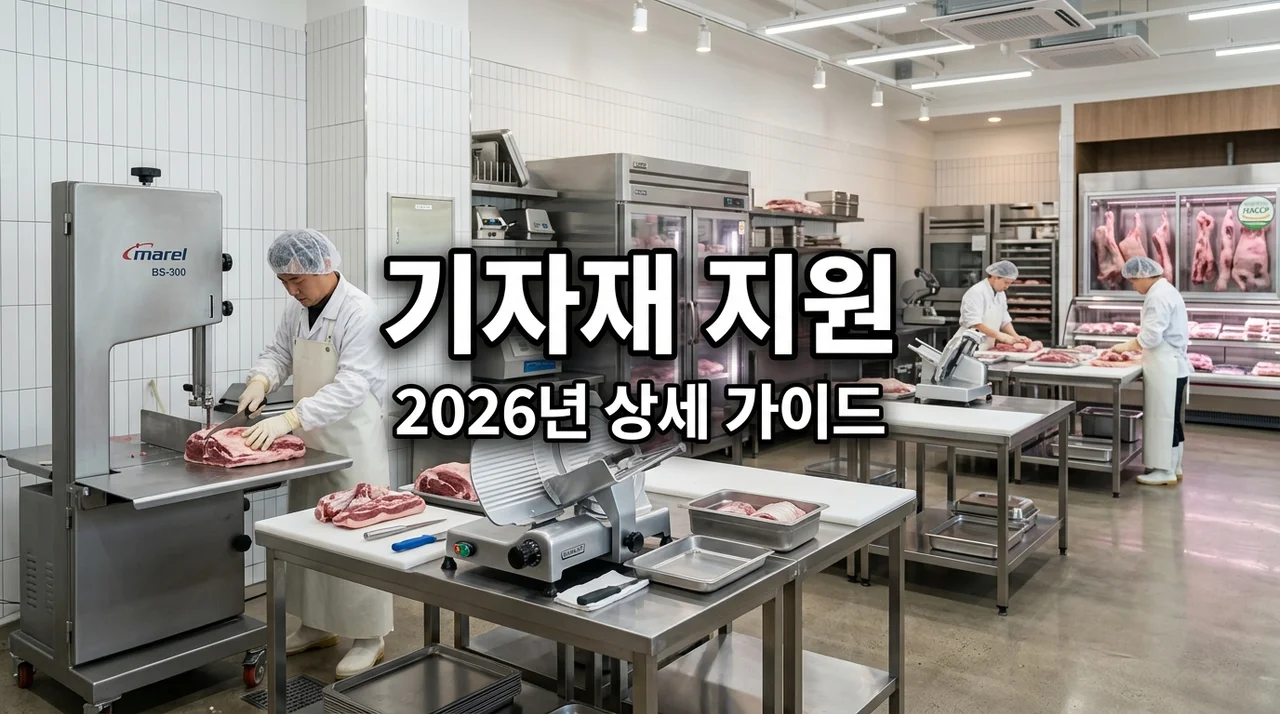 축산물판매업소 기자재 구입비용 지원 2026 신청방법 안내