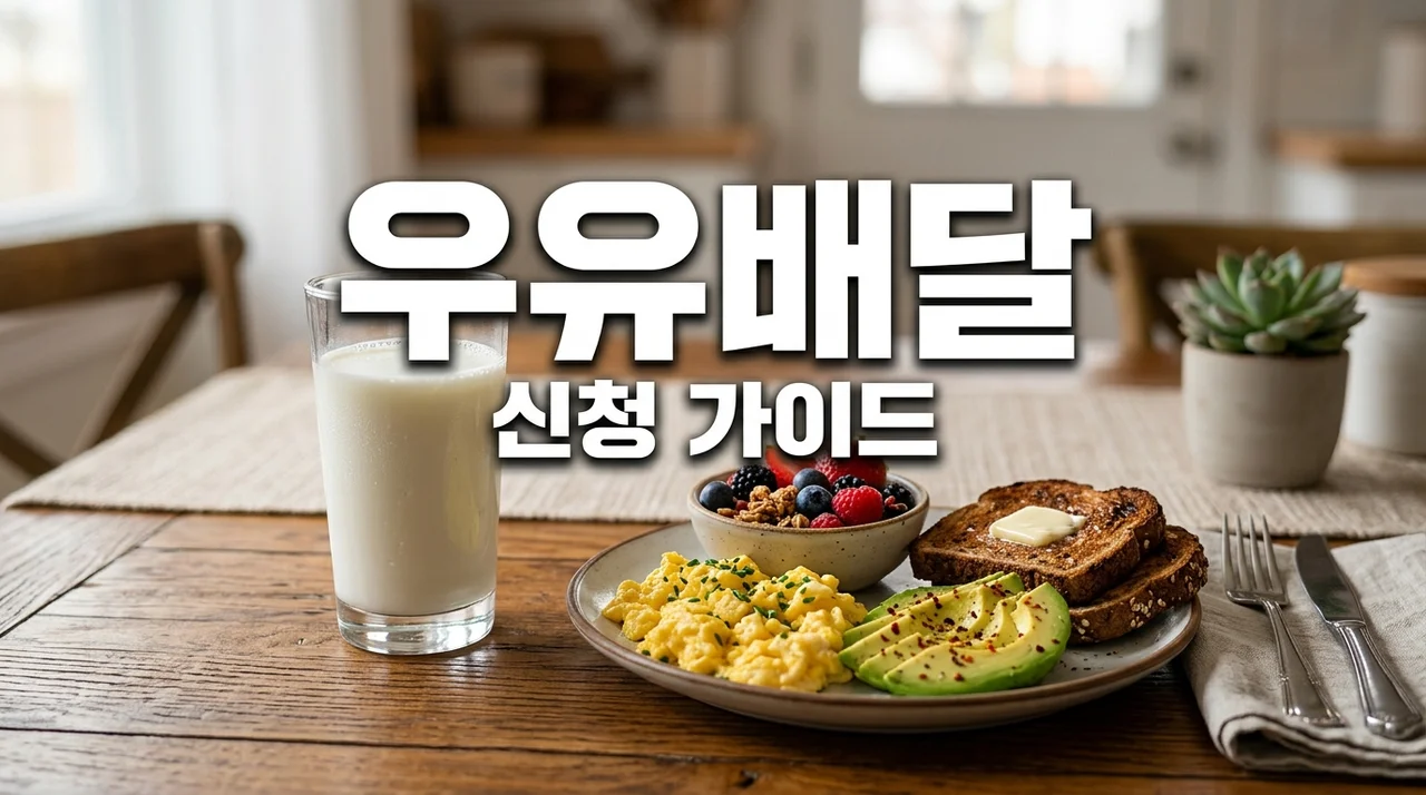 2026 장애인 거동불편자 우유 매일 배달 지원 신청방법 및 자격 총정리