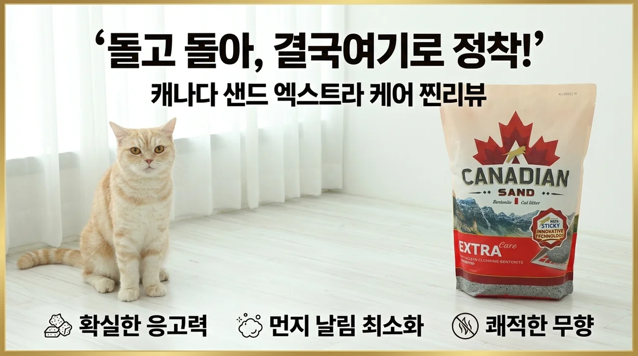 돌고 돌아 결국 여기! 캐네디언샌드 에코 엑스트라케어 고양이모래 정착 후기