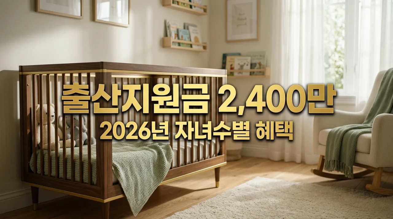 2026년 출산지원금 총정리: 넷째 낳으면 2,400만원? 자녀 수별 혜택 완벽 가이드