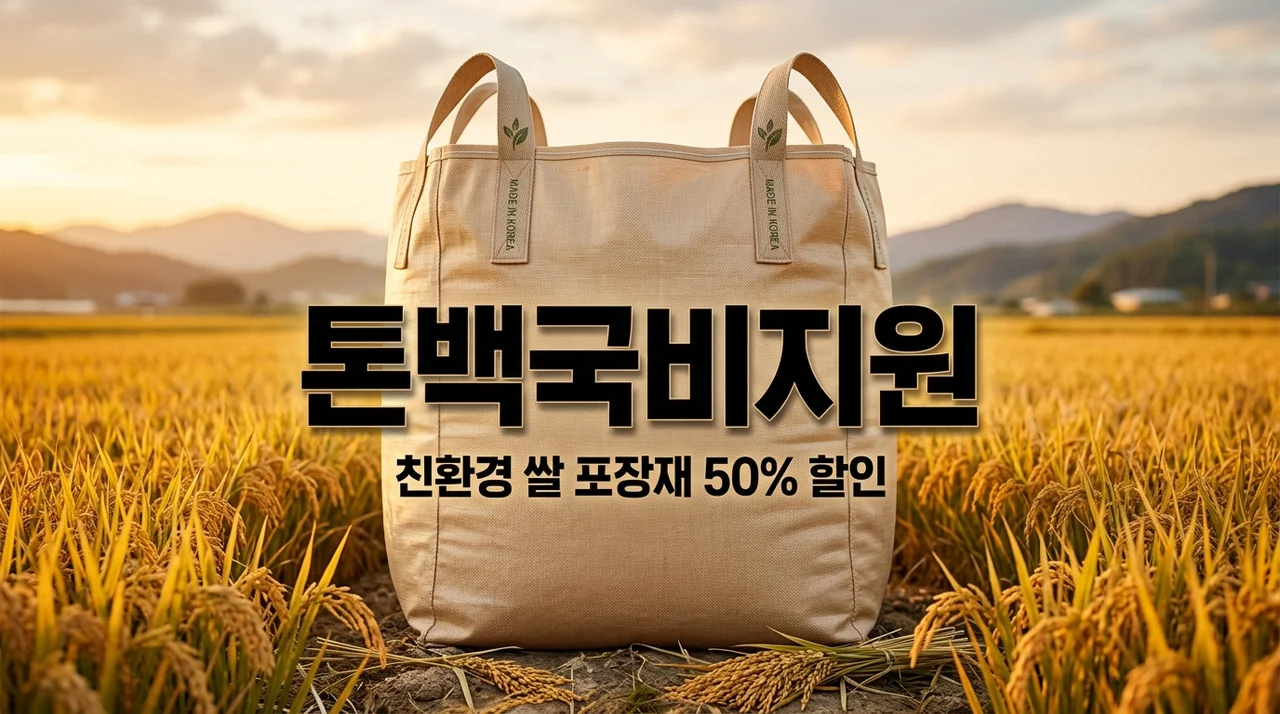 친환경 쌀 톤백 포장재 국비 지원 받는 법! 신청 자격 및 50% 절약 팁