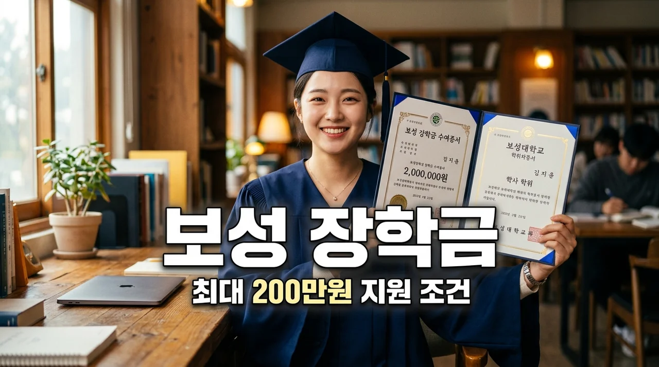 보성군 대학생 장학금 200만원 신청 방법! 거주 1년 조건 총정리