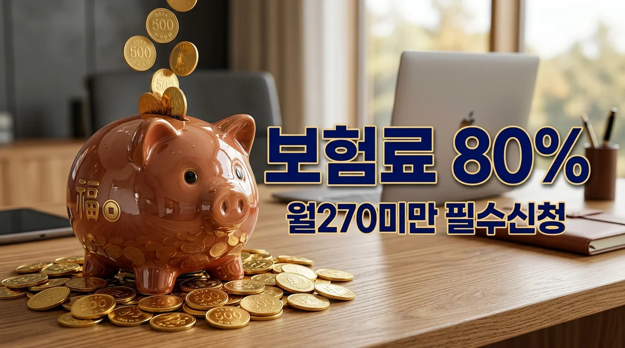 두루누리 지원금: 월급 270만원 미만 국민연금 고용보험 80% 지원