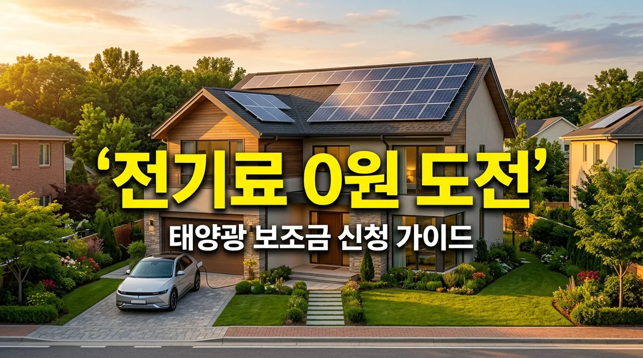 전기료 0원 도전! 신재생에너지 주택지원 보조금 신청 가이드