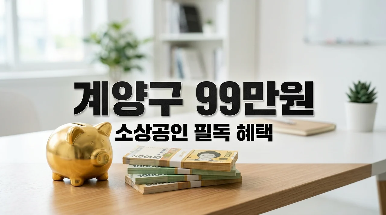 60만원 넣고 99만원 수령? 계양 소상공인 노란우산공제 장려금 혜택 및 신청방법 총정리