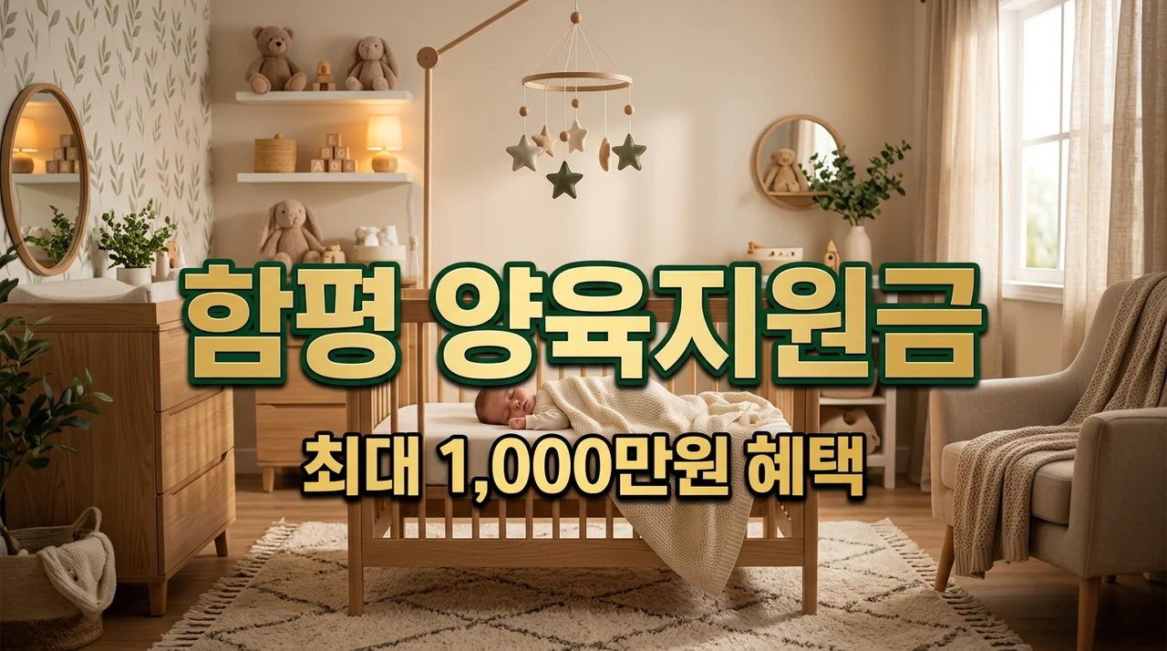 함평군 신생아 양육지원금 신청방법 및 대상 (최대 1,000만원 혜택 총정리)