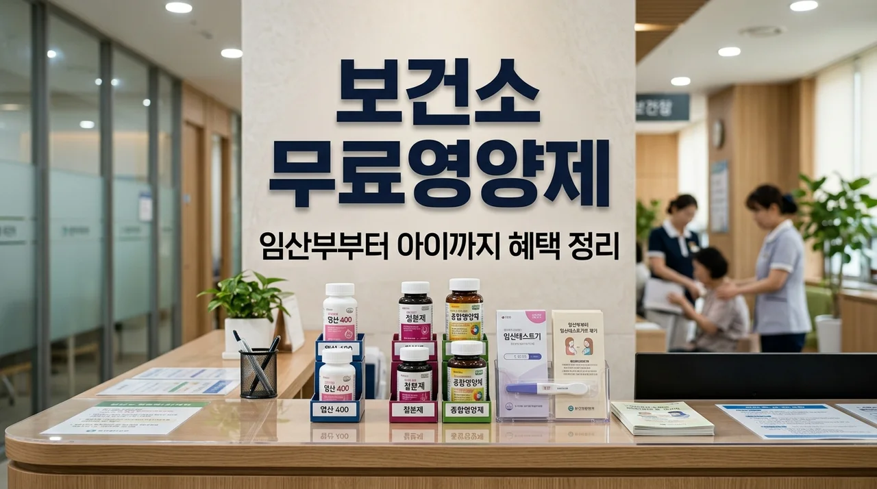 보건소 무료 영양제 혜택 총정리! 임산부 엽산부터 아이 성장 영양제까지 받는 법
