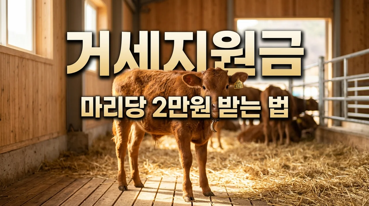 송아지 거세 지원금 신청 방법: 마리당 2만원 한우 농가 혜택 총정리